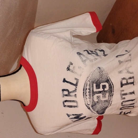 Vintage "New Orleans Football" Ringer Tshirt QLT BRAND USA MEDIUM - Picture 3 of 9